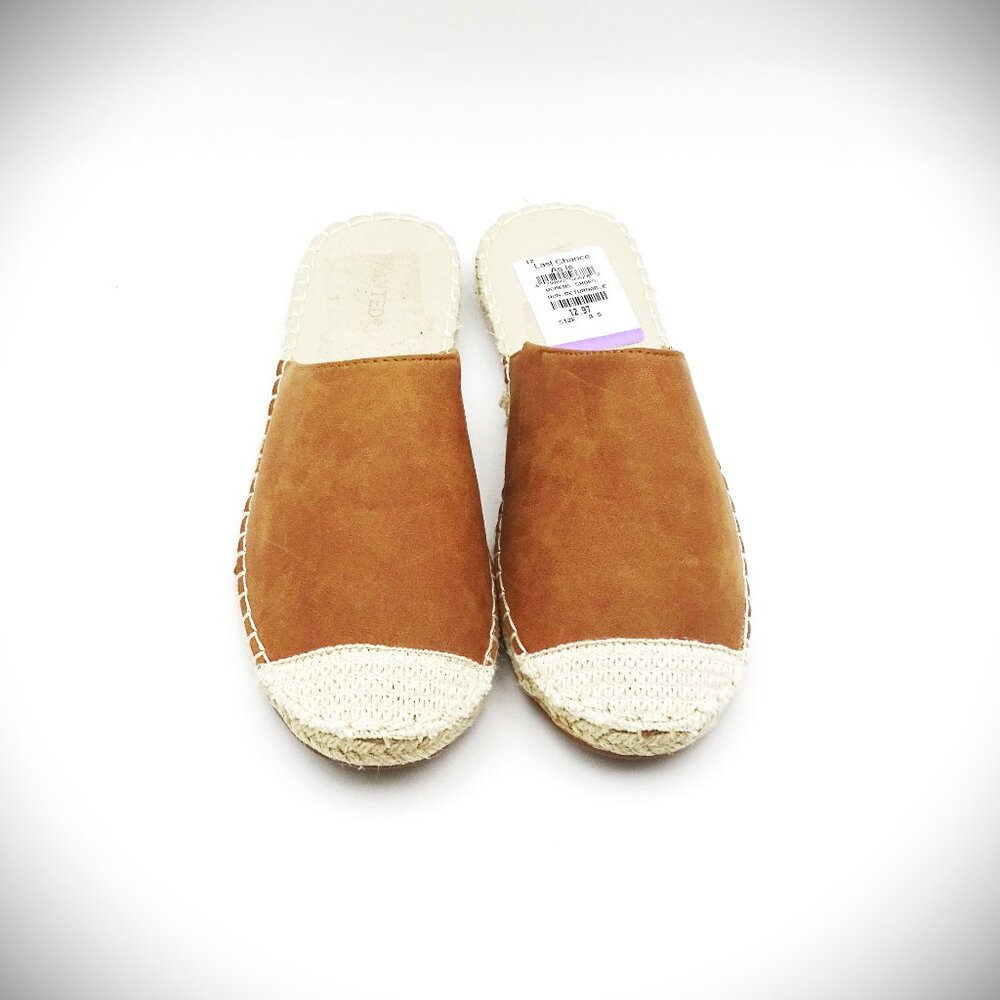 WANTED Man Made Material Colorblock Espadrille In Chestnut Size 8.5 - Picture 2 of 8